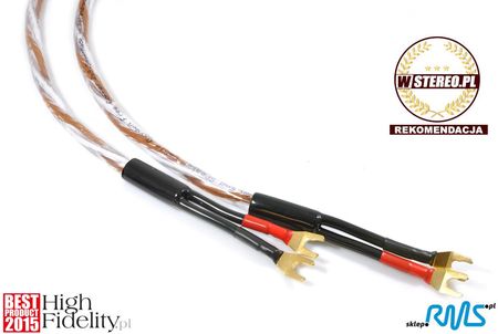 Melodika Brown Sugar Kabel głośnikowy klasy pre Hi-End 2x 3,3mm2 z widłami 2,5m 2szt. (BSSC3325s)