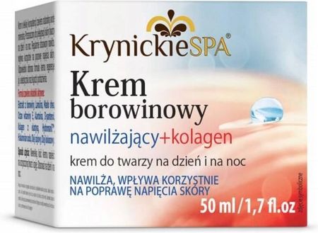 Krem Bio-Life Krynickiespa Borowinowy Z Kolagenem nawilżający na dzień i noc 50ml