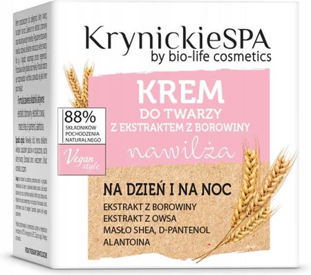 Krem Bio-Life Krynickiespa Borowinowy Z Alantoiną I Masłem Shea na dzień i noc 50g