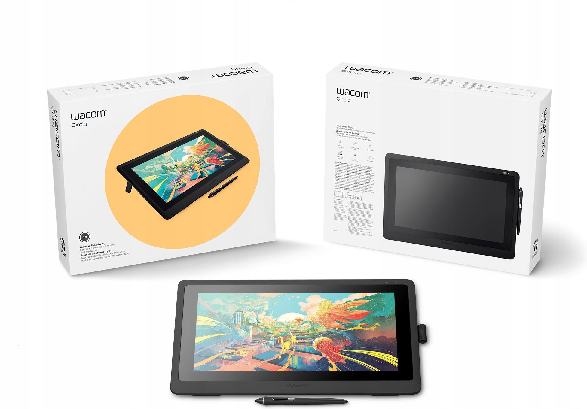 Tablet Wacom Cintiq 16 Czarny (DTK1660) - Opinie i ceny na Ceneo.pl