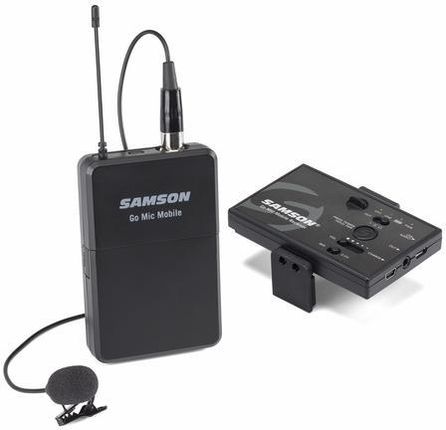 ‌Samson Go Mic Mobile 2 Kanałowy Zestaw Bezprzewodowy Z Mikrofonem Miniaturowym Do Urządzeń Mobilnych/ Kamer