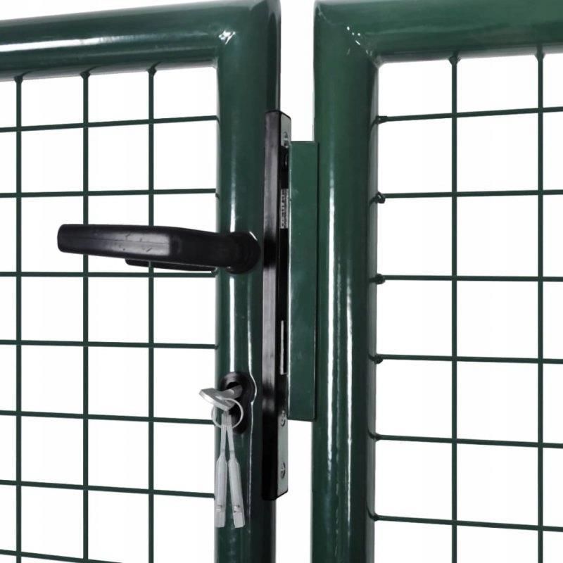 Vidaxl Brama Ogrodzeniowa 289X100Cm/306X150Cm Stalowa Zieleń - zdjęcie 2 Vidaxl Brama Ogrodzeniowa 289X100Cm/306X150Cm Stalowa Zieleń