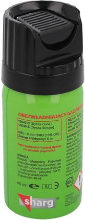 Sharg Products Group Gaz Pieprzowy Sharg Defence Green Gel 2Mln 40Ml Cone (10040-C)
