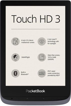 PocketBook Touch HD 3 Szary (PB632-J-WW)