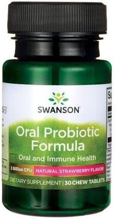 Swanson Oral Probiotic Formula Truskawka 30tabl. do ssania
