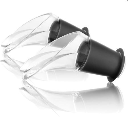 Vacu Vin Komplet Nalewaki Do Wina Crystal Black 2 Szt. Tworzywo Sztuczne
