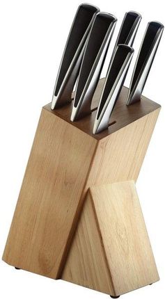 Starke Pro Komplet noży Haruna 6 elementów w stojaku z drewna kauczukowego