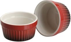 Eh Excellent Houseware Zestaw Foremek Do Zapiekania 185Ml Czerwone