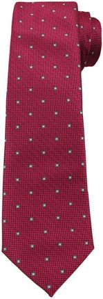 Ciemny Czerwony Elegancki Krawat -Angelo di Monti- 6 cm, Męski, Wzór Geometryczny KRADM1511