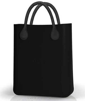 Torba O Bag O Chic Black z czarnymi uchwytami ze skóry sztucznej