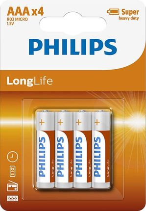 Philips R03 AAA LONGLIFE B4 LongLife (R03L4B10)