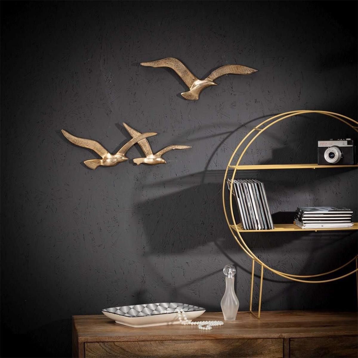 Dekoria Dekoracja Birds Gold 39×2×13Cm - zdjęcie 1 Dekoria Dekoracja Birds Gold 39×2×13Cm