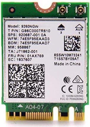 Karta sieciowa Intel Dual Band Wireless-AC 9260