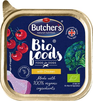 Butcher's Bio Foods Dog z kurczakiem pasztet 12x150g