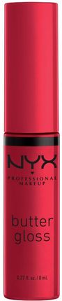 NYX Professional Makeup Butter Gloss Błyszczyk do ust Red velvet 8 ml