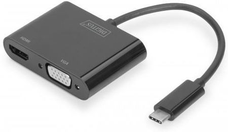 Digitus Adapter HDMI/VGA na USB-C 3.1 aluminiowy (DA70858)