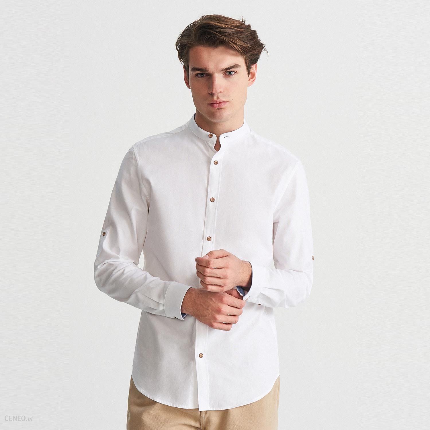 Резервед мужская белая рубашка
