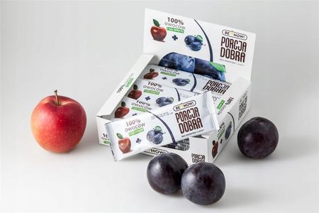 Be Now Porcja Dobra Przekąska Jabłkowo-Śliwkowa 100% Owoców16G