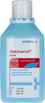Desmanol Pure Płyn do dezynfekcji chirurgicznej rąk 500ml (Butelka bez Pompki)