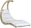 Drewniany fotel hamakowy, ecru Swing Lounger