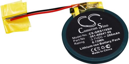 Cameron Sino Garmin Forerunner S1 361-00047-00 200Mah 0.74Wh Li-Ion 3.7V (csgrs110sh)