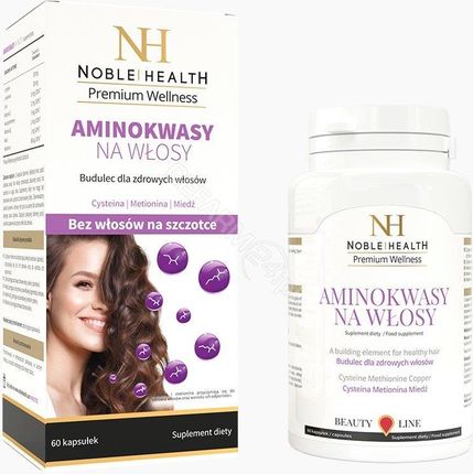 Noble Health Aminokwasy Na Włosy 60Kaps
