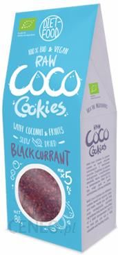 Diet Food Ciasteczka Kokosowe Z Czarną Porzeczką 80G Bio
