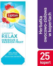 Zdjęcie Lipton Herbata Hibiscus Passion Fruit Hibiskus I Marakuja 25 Szt Koperty - Szczecin