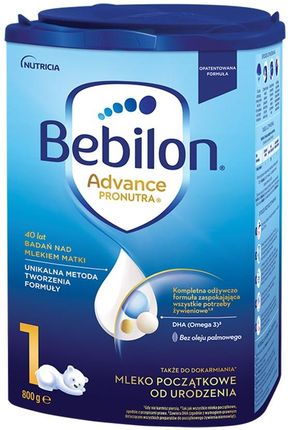 Bebilon 1 Advance Pronutra mleko początkowe od urodzenia 800g