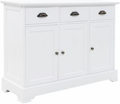 vidaXL Komoda 3-Drzwiowa Mdf I Drewno Sosnowe 105X35X77 5Cm