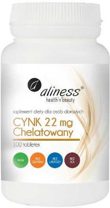 Medicaline Aliness Cynk Chelatowany 22mg Tabletki 100Szt