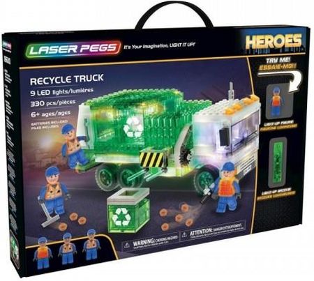 Laser Pegs Klocki Recycle Truck 330El.