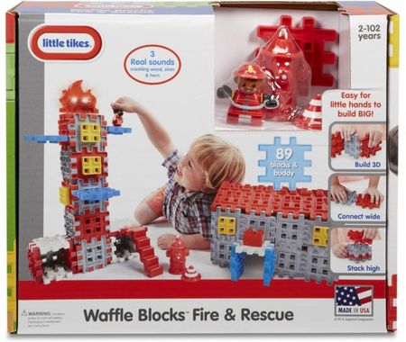 Little Tikes Klocki Waffle Blocks Straż Pożarna I Strażak 672631