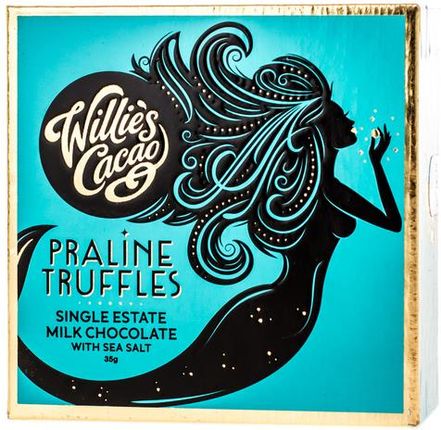 Willie'S Cacao Czekoladki Praline Truffles Milk Chocolate With Sea Salt 35G