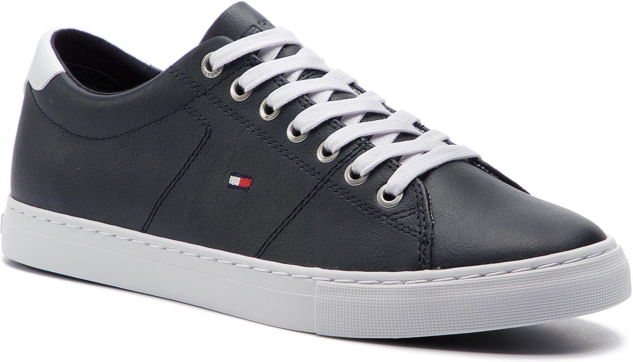 tommy jeans essential leather sneaker