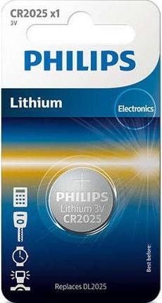 Philips Bateria Litowa Cr2025 3V 1 Sztuka Blister (Cr202501B)