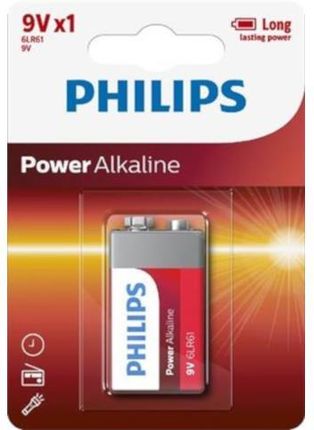Philips Bateria Alkaliczna Lr9 6Lr61 9V 1Szt. Blister (6Lr61P1B10)
