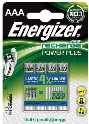 Energizer Akumulator Power Plus AAA HR03 1,2V 700mAh 4szt. (EN417005)