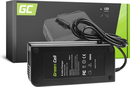 Green Cell Ładowarka 42V 4A 3 Pin Do Baterii Roweru Elektrycznego Ebike 36V