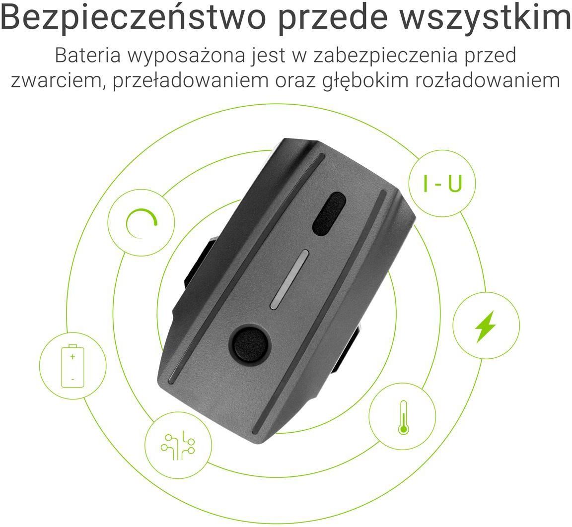 Green Cell do drona DJI Mavic Pro 11.4V 3830mAh 43.6Wh (DJI04) - zdjęcie 4 Green Cell do drona DJI Mavic Pro 11.4V 3830mAh 43.6Wh (DJI04)