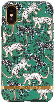 RICHMOND FINCH GREEN LEOPARD ETUI OCHRONNE DO IPHONE XS MAX