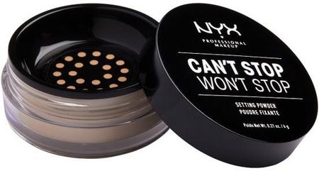 NYX Professional Makeup Can't Stop Won't Stop Setting Powder Puder utrwalający Medium  6 g