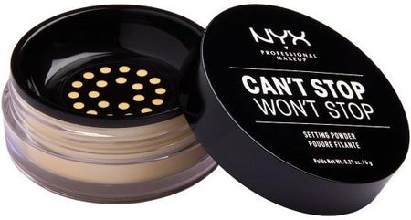 NYX Professional Makeup Can't Stop Won't Stop Setting Powder Puder utrwalający Banan 6 g