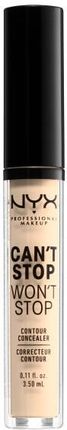NYX Professional Makeup Can't Stop Won't Stop Contour Concealer Korektor do konturowania Pale 3,5 ml