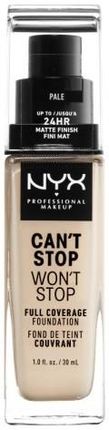 Nyx Professional Makeup Can'T Stop Won'T Stop Full Coverage Foundation Podkład W Płynie Pale 30 ml