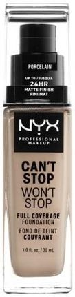 Nyx Professional Makeup Can'T Stop Won'T Stop Full Coverage Foundation Podkład W Płynie Porcelain 30 ml