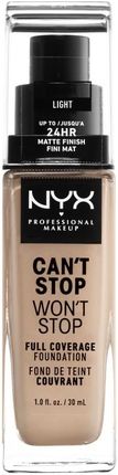 Nyx Professional Makeup Can'T Stop Won'T Stop Full Coverage Foundation Podkład W Płynie Light 30 ml