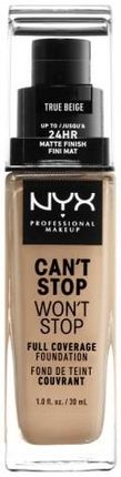 Nyx Professional Makeup Can'T Stop Won'T Stop Full Coverage Foundation Podkład W Płynie True Beige 30 ml