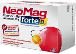 NeoMag forte D3 Tabletki na niedobór magnezu i witaminy D3 50tabl - zdjęcie 1