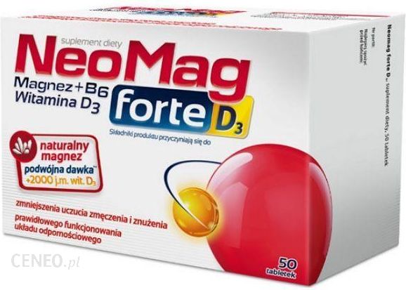 Neomag Forte D3 Tabletki Na Niedobór Magnezu I Witaminy D3 50tabl